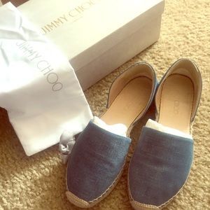 Jimmy Choo espadrilles Denim leather